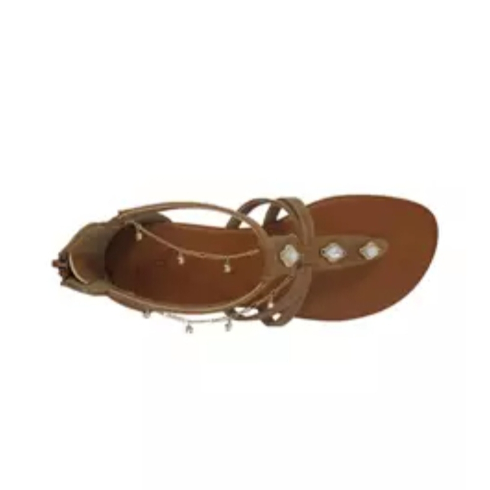 Jellypop Brown Sandals with Embellishments